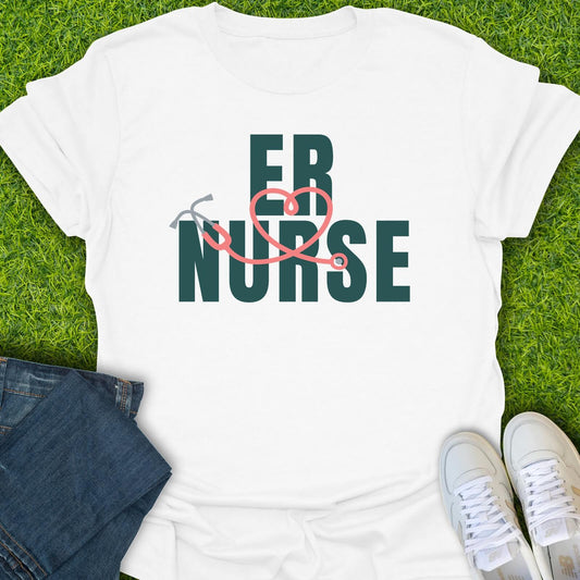 T-Shirt White / S ER Nurse Tee