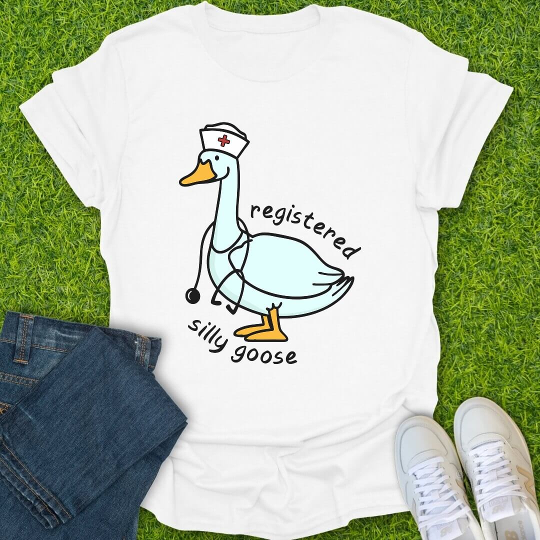 T-Shirt White / S Goose On Duty Tee