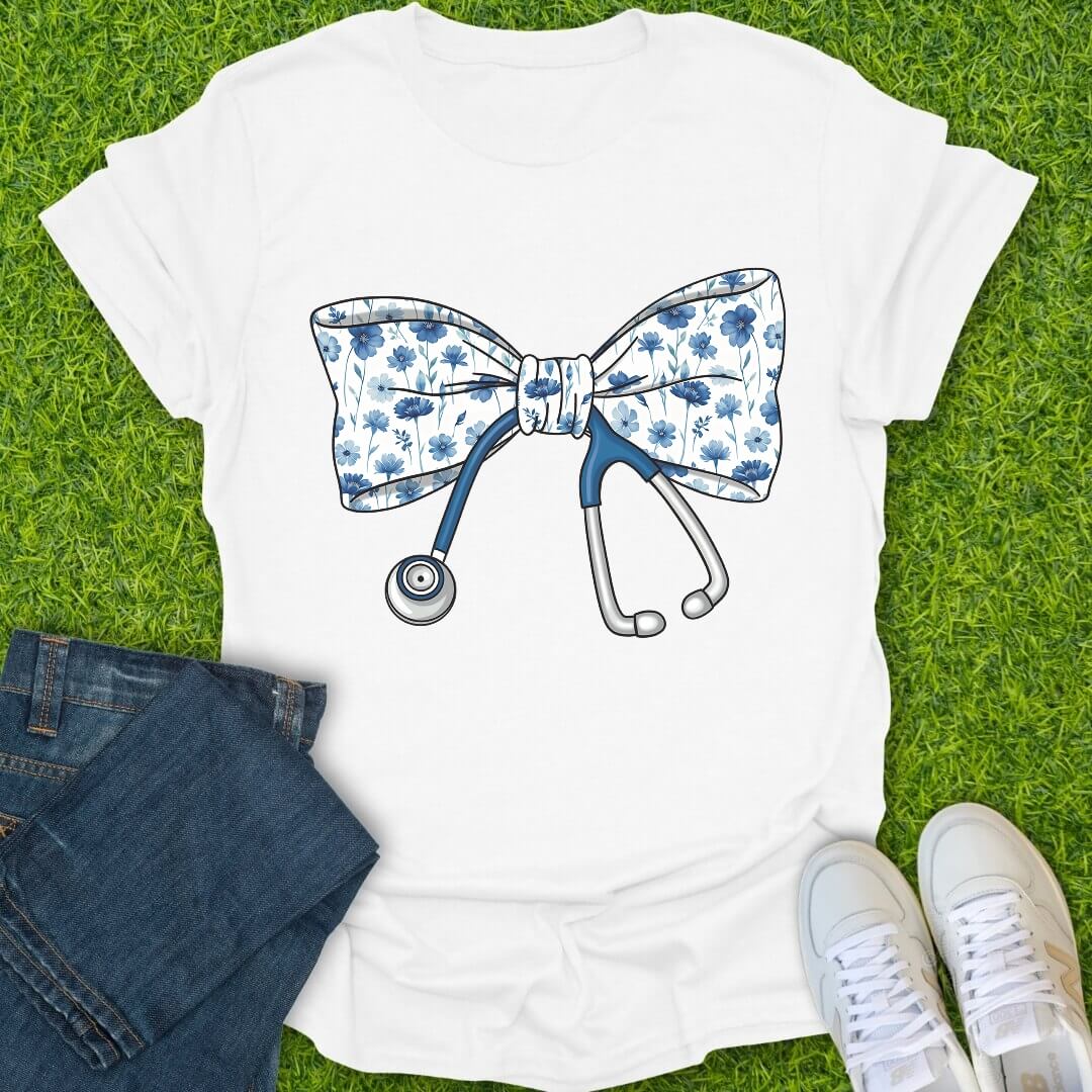 T-Shirt White / S Healing In Blue Tee