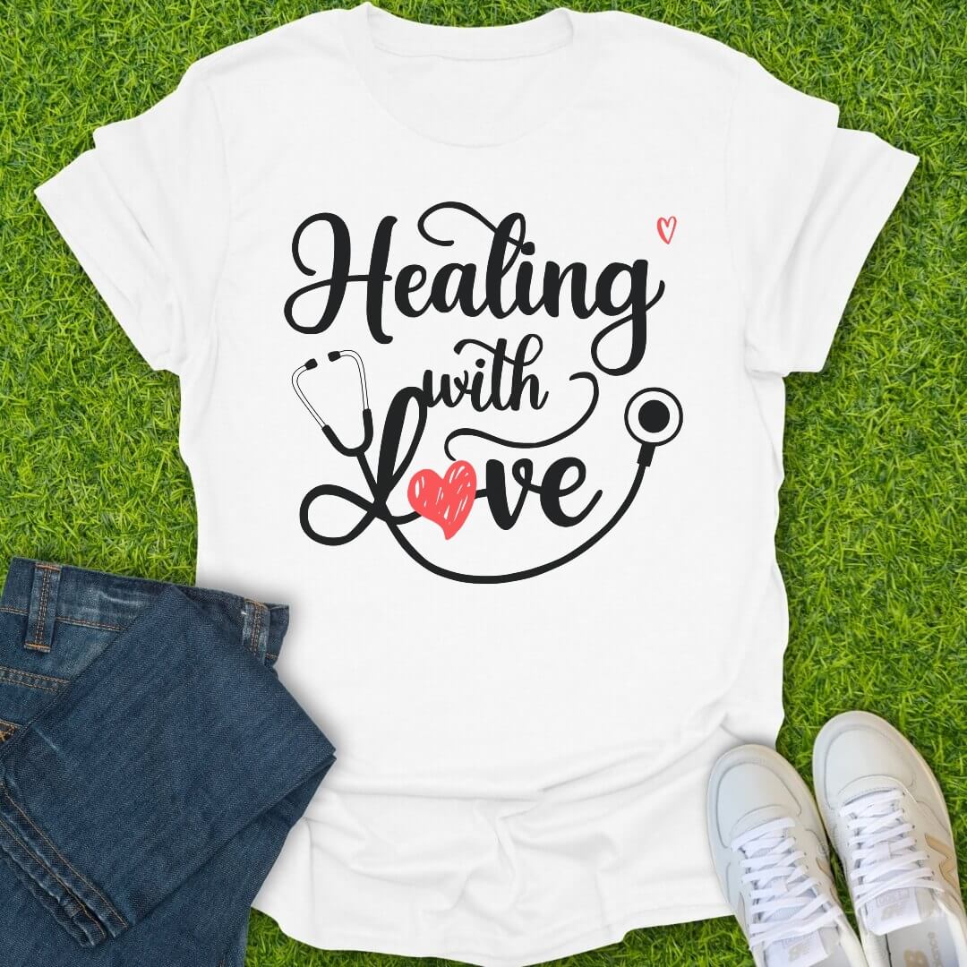 T-Shirt White / S Healing With Love Tee