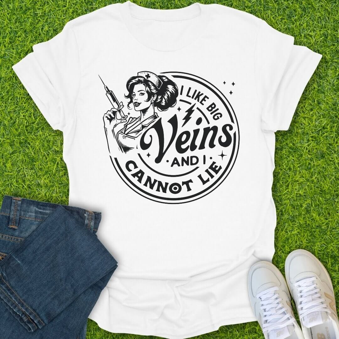 T-Shirt White / S I Like Big Veins Tee