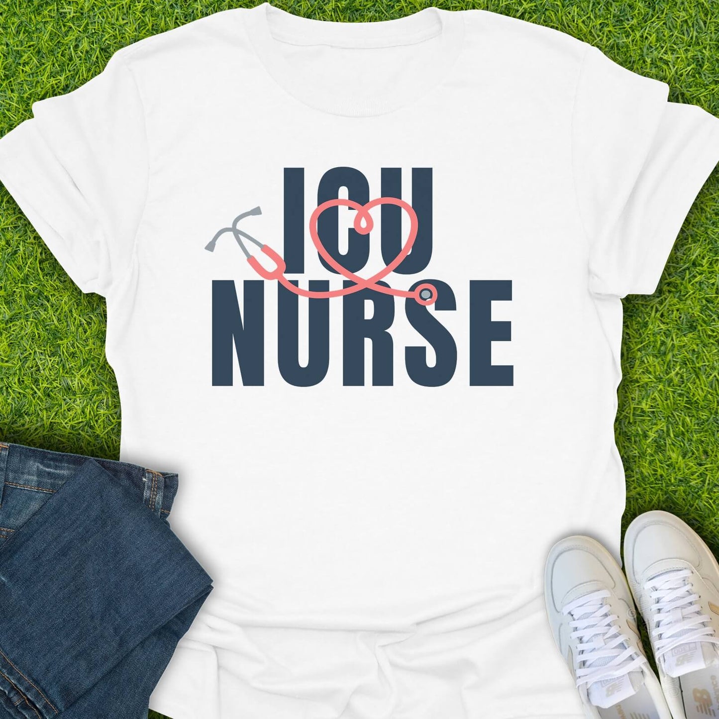 T-Shirt White / S ICU Nurse Tee