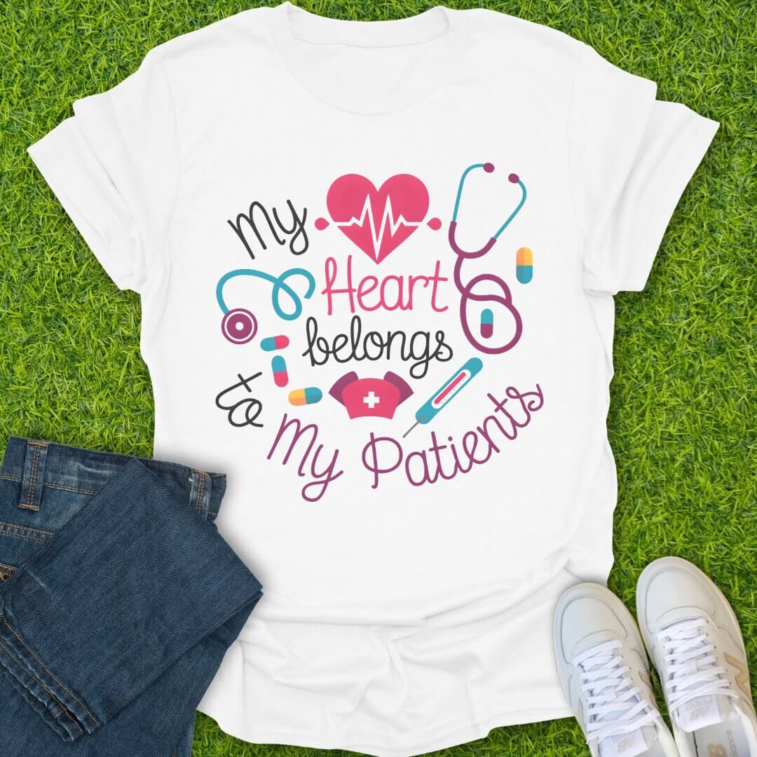 T-Shirt White / S My Heart Belongs Tee