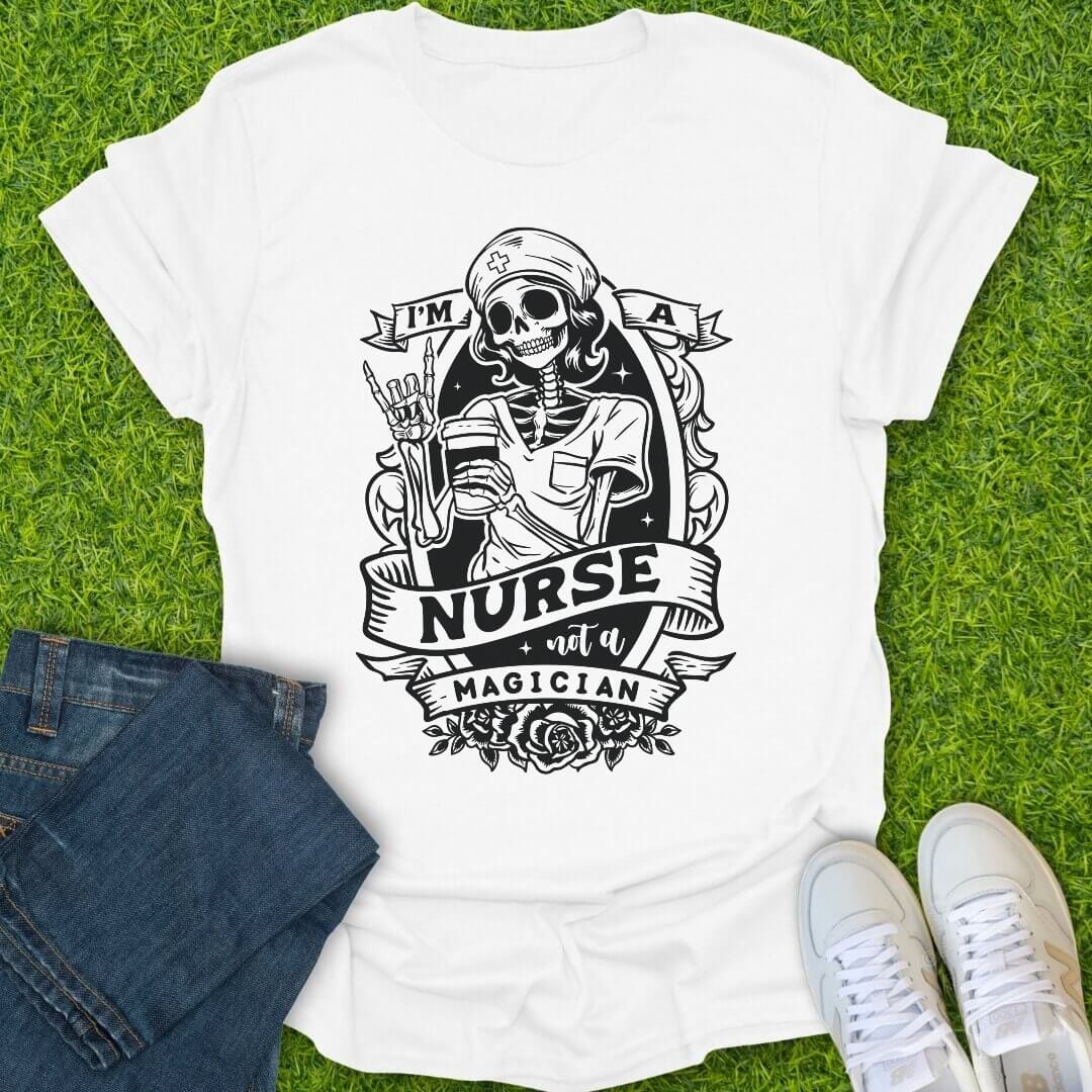 T-Shirt White / S Not A Magician Tee