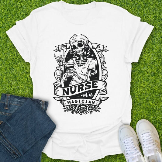 T-Shirt White / S Not A Magician Tee