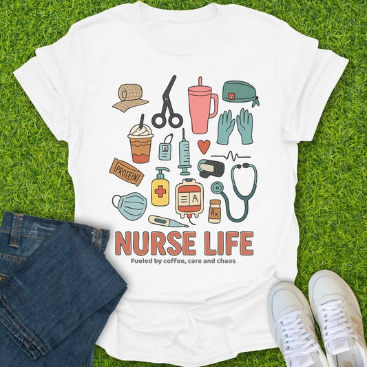 T-Shirt White / S Nurse Life Tee