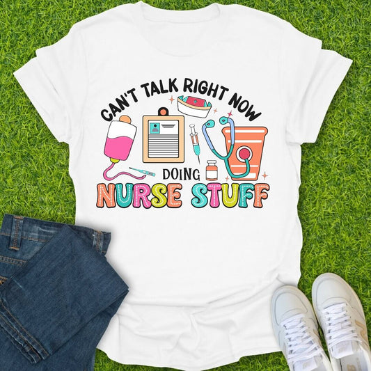 T-Shirt White / S Nurse Stuff Tee