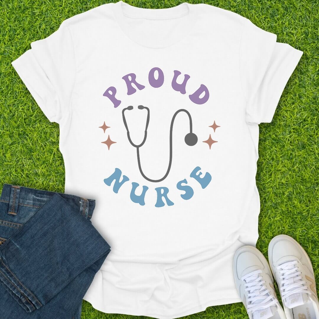 T-Shirt White / S Proud Nurse Tee