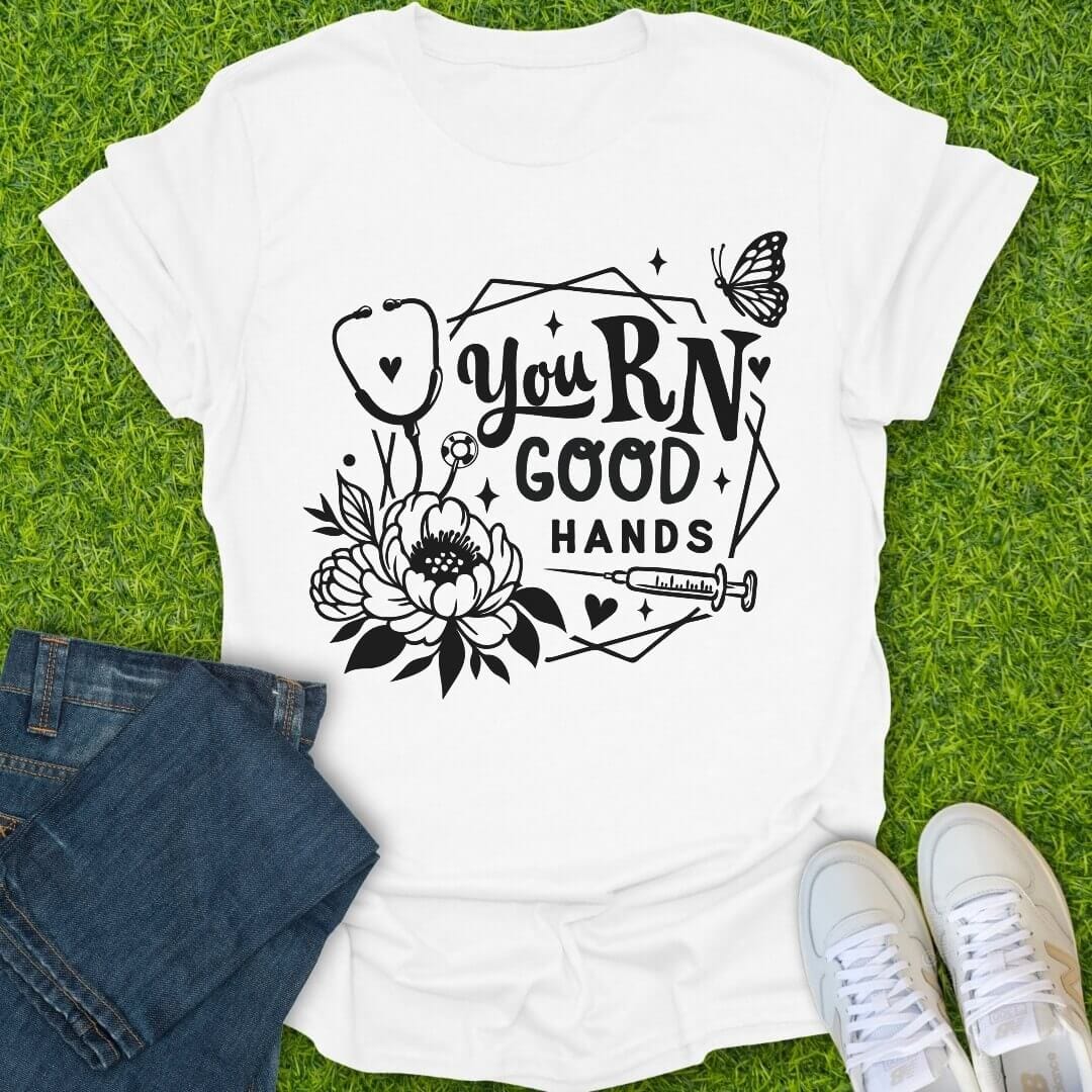 T-Shirt White / S RN Good Hands Tee