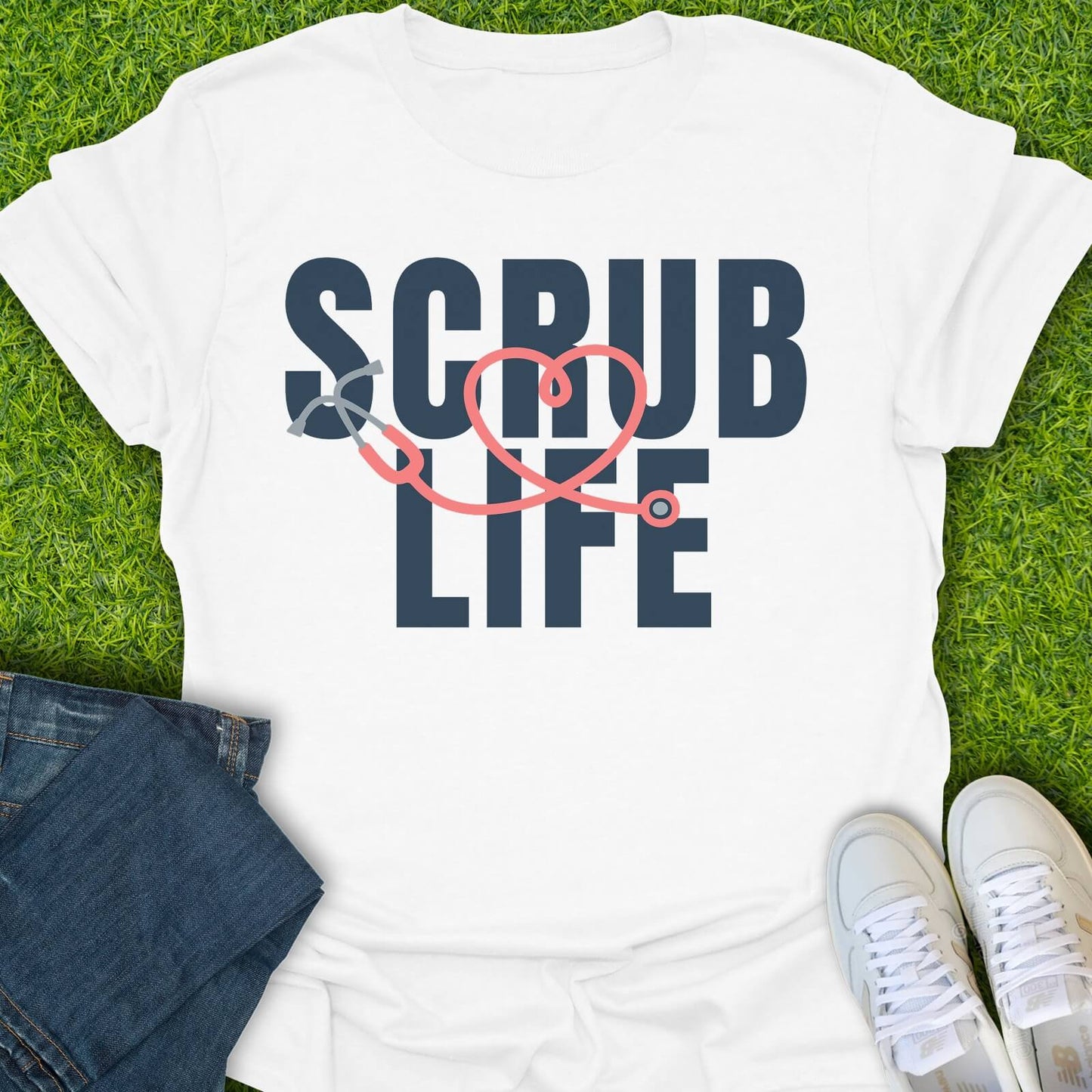 T-Shirt White / S Scrub Life Tee