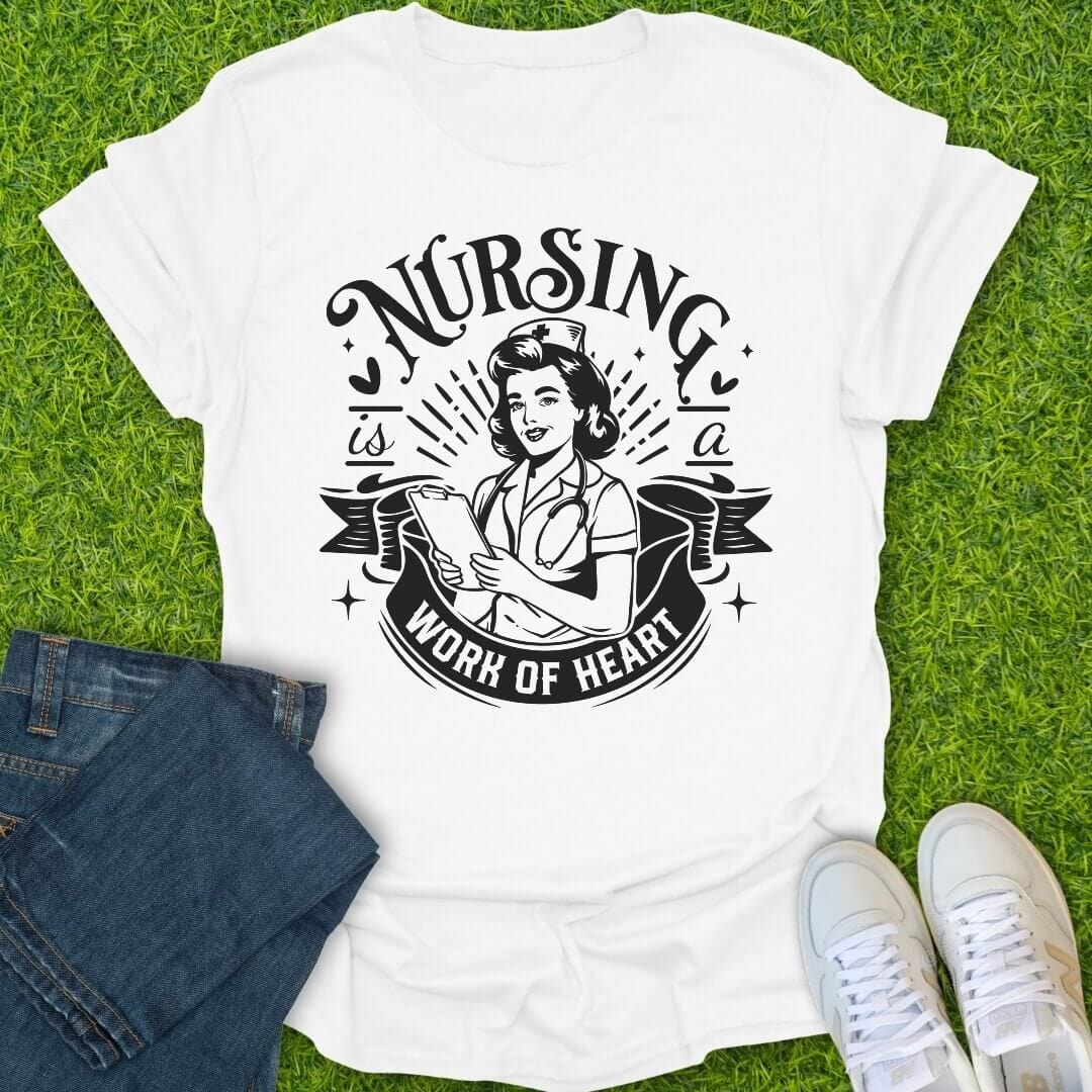 T-Shirt White / S Vintage Work Of Heart Tee